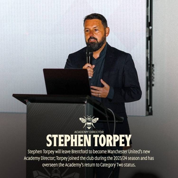 官方:曼联任命斯蒂芬-托尔佩为青训总监