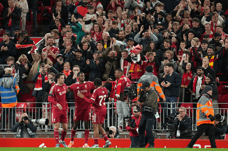 利物浦2-1南安普顿 伊萨克斩获利物浦生涯首球