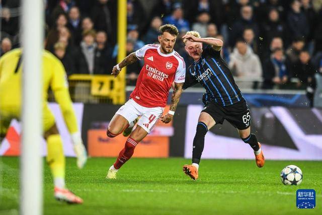 欧冠：布鲁日不敌阿森纳