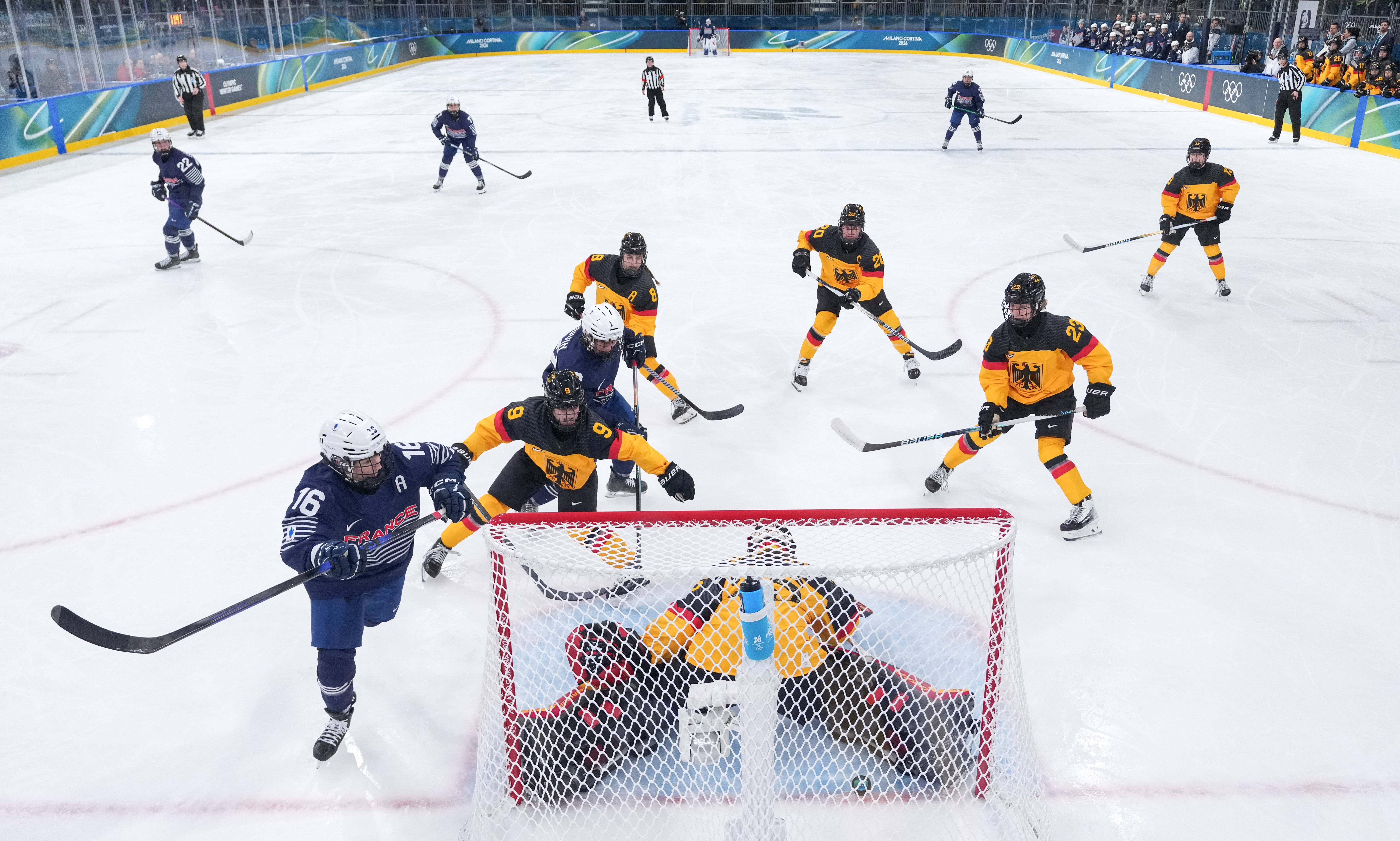 冬奥会｜冰球——女子小组赛：德国队胜法国队