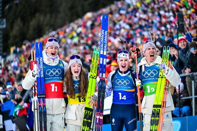 冬奥会｜法国队夺得冬季两项混合接力冠军